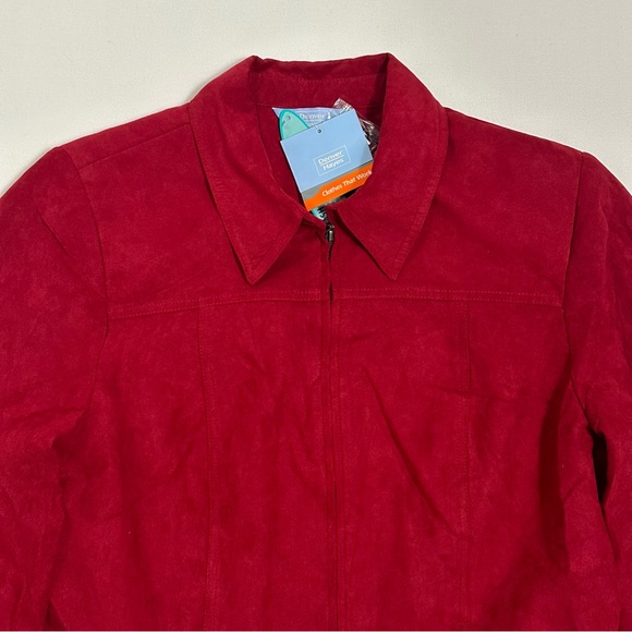 Denver Hanes Cozy Classics Ruban Red Women’s Jacket Size L - Picture 2 of 13
